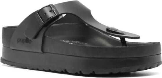 Birkenstock Gizeh papillio leather sandals Black