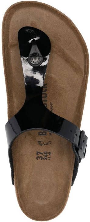 Birkenstock Gizeh single-toe strappy sandals Black
