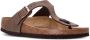 Birkenstock Gizeh slip-on leather sandals Brown - Thumbnail 2