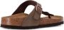Birkenstock Gizeh slip-on leather sandals Brown - Thumbnail 3