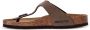 Birkenstock Gizeh slip-on leather sandals Brown - Thumbnail 4