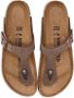 Birkenstock Gizeh slip-on leather sandals Brown - Thumbnail 5