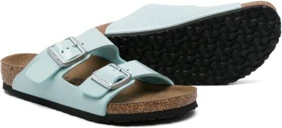 Birkenstock Kids Arizona BS leather sandals Green