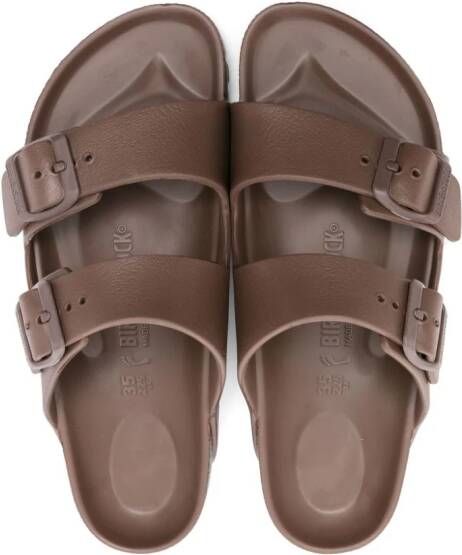 Birkenstock Kids Arizona buckle-fastening sandals Brown
