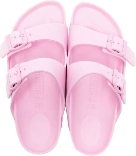 Birkenstock Kids Arizona buckle-fastening sandals Pink