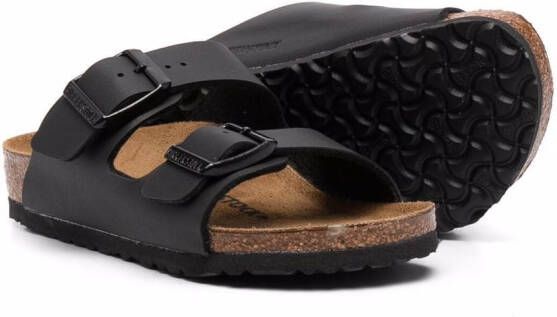 Birkenstock Kids Arizona buckle-strap sandals Black