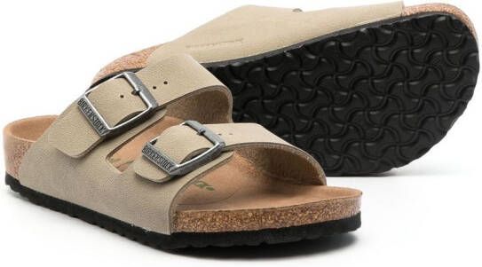 Birkenstock Kids Arizona buckle-strap sandals Neutrals