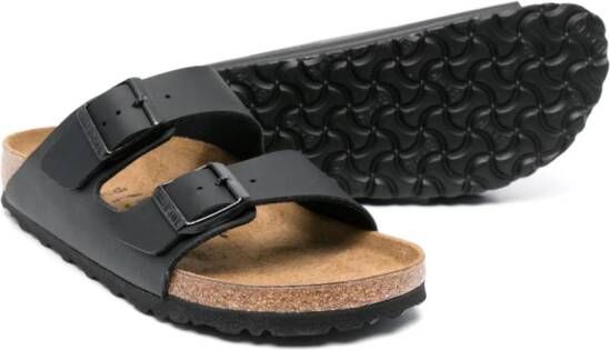 Birkenstock Kids Arizona leather sandals Black