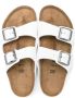 Birkenstock Kids Arizona leather sandals White - Thumbnail 3