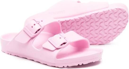 Birkenstock Kids Arizona logo-debossed sandals Pink