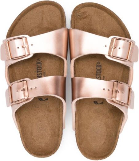 Birkenstock Kids Arizona open-toe sandals Brown