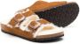 Birkenstock Kids Arizona shearling-trim sandals Brown - Thumbnail 2