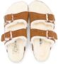 Birkenstock Kids Arizona shearling-trim sandals Brown - Thumbnail 3