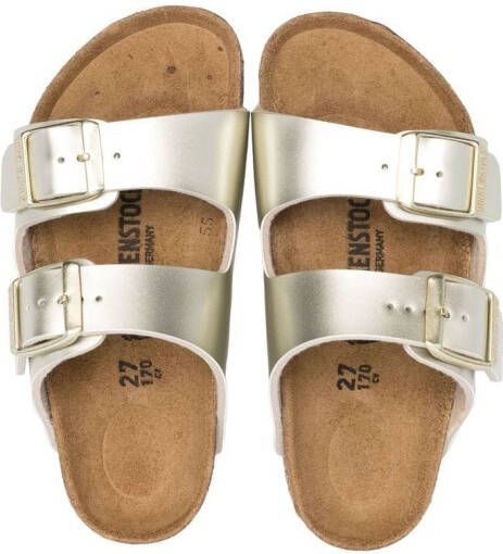 Birkenstock Kids Arizona slip-on sandals Gold