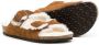 Birkenstock Kids Arizona suede shearling sandals Brown - Thumbnail 2