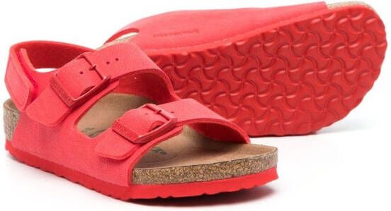 Birkenstock Kids Birko-Flor buckled sandals Red