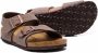 Birkenstock Kids buckle-fastening leather sandals Brown - Thumbnail 2