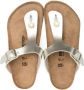 Birkenstock Kids Gizeh metallic thong sandals Grey - Thumbnail 3