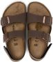 Birkenstock Kids leather flat sandals Brown - Thumbnail 3