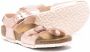 Birkenstock Kids metallic-effect leather sandals Pink - Thumbnail 2