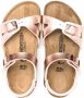 Birkenstock Kids metallic-effect leather sandals Pink - Thumbnail 3