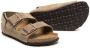 Birkenstock Kids Milano buckled suede sandals Green - Thumbnail 2