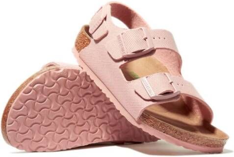Birkenstock Kids Milano double-buckle sandals Pink