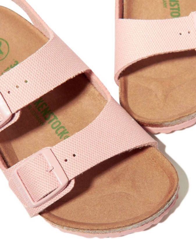 Birkenstock Kids Milano double-buckle sandals Pink