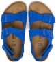Birkenstock Kids Milano slingback suede sandals Blue - Thumbnail 3