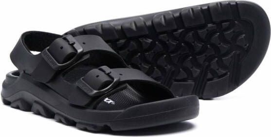 Birkenstock Kids Mogami Birko-Flor slingback sandals Black