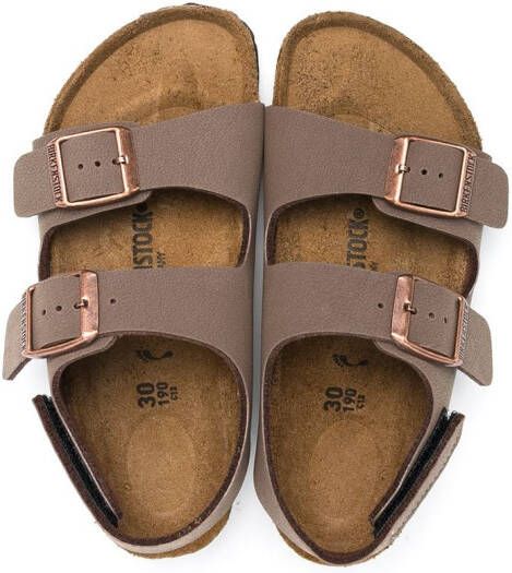 Birkenstock Kids New York buckle sandals Brown