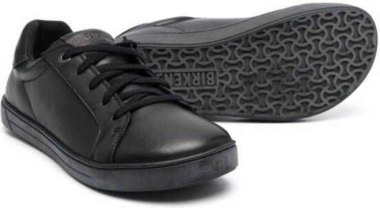 Birkenstock Kids Porto leather sneakers Black
