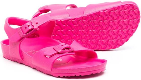 Birkenstock Kids Rio Eva buckled sandals Pink
