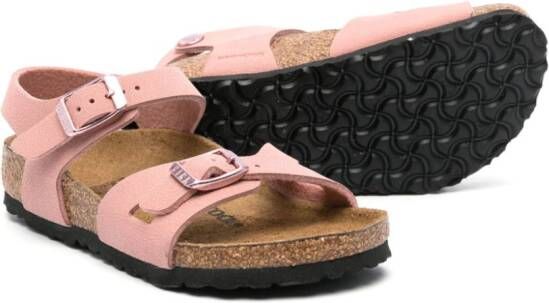 Birkenstock Kids Rio nubuck sandals Pink
