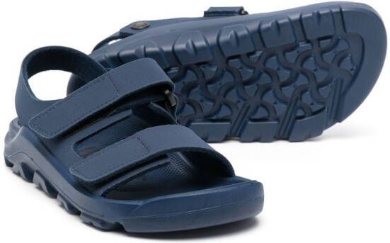 Birkenstock Kids side touch-strap fastening sandals Blue