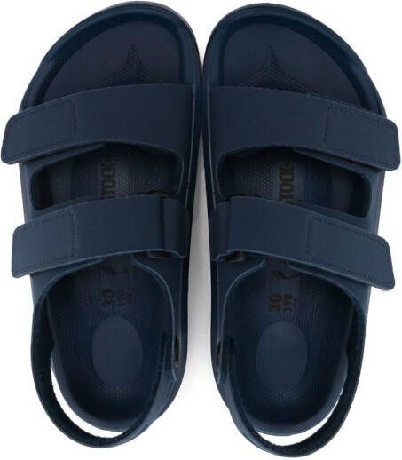 Birkenstock Kids side touch-strap fastening sandals Blue