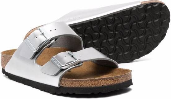 Birkenstock Kids TEEN Arizona leather sandals Grey