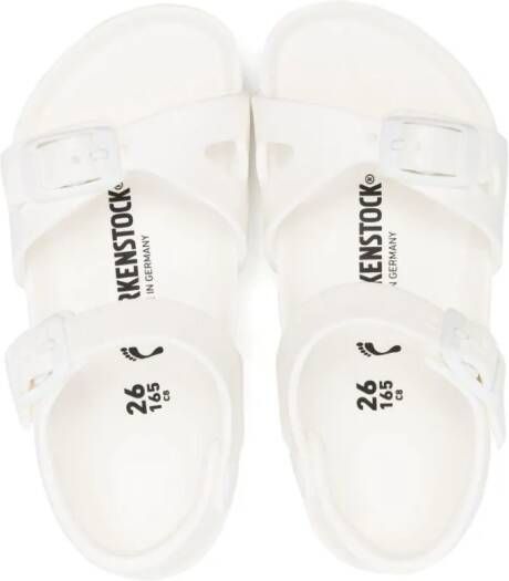 Birkenstock Kids tonal double-buckle sandals White