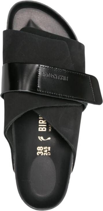 Birkenstock Kyoto suede flat sandals Black