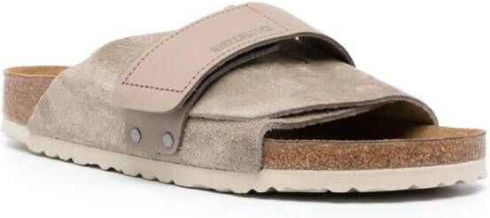 Birkenstock Kyoto suede slides Neutrals