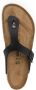 Birkenstock leather buckle flip flops Black - Thumbnail 4