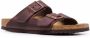 Birkenstock leather double-strap sandals Brown - Thumbnail 2