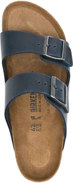 Birkenstock logo-debossed leather sandals Blue