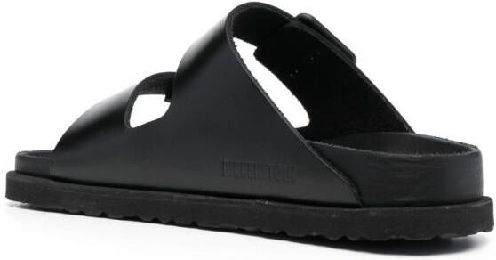 Birkenstock logo-embossed open-toe slides Black