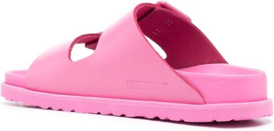 Birkenstock logo-embossed open-toe slides Pink