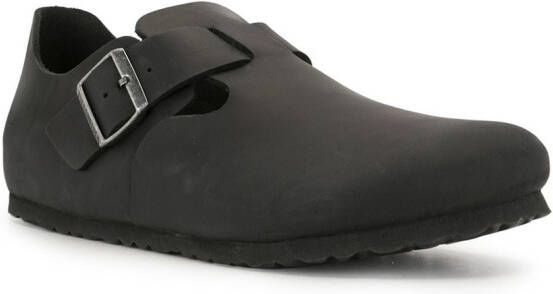 Birkenstock London buckled slippers Black