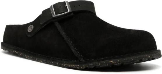 Birkenstock Lutry Premium suede slippers Black