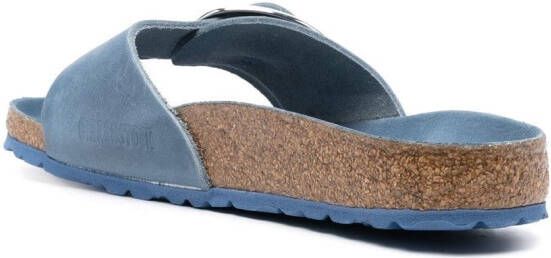 Birkenstock Madrid Big Buckle slide sandals Blue
