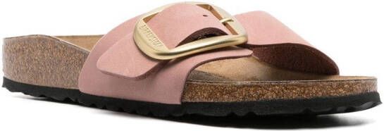 Birkenstock Madrid buckle-detail leather sandals Pink