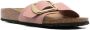 Birkenstock Madrid buckle-detail leather sandals Pink - Thumbnail 2